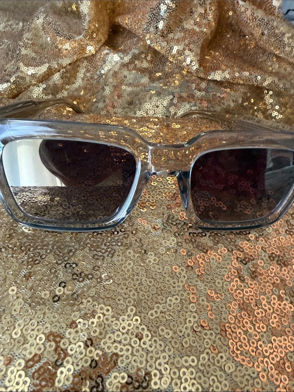 Carrera Clear Frame Sunglasses with Gray Smoke Lenses - Men